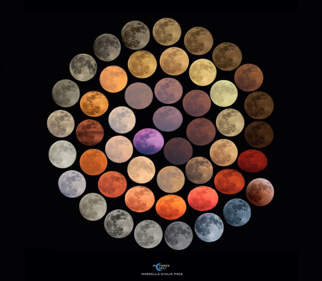 Photographer Spends 10 Years Capturing The Various Colors Of The Full Moon